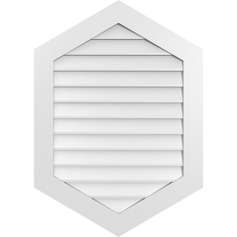 Ventilé vertical à pignon vertical 7/12 po, H 1 po x l 30 po x L 42 po