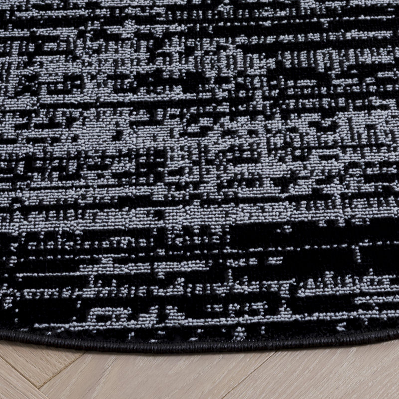 Mila 238 Performance No Pattern Rug, Round 6'7"