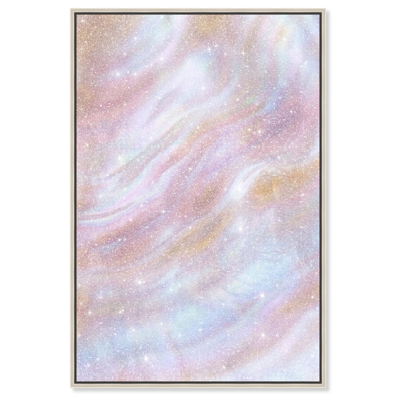 Iridescent Wave II Print by Oliver Gal, 16"H x 11"W, Silver Floater Frame