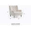 Élégant fauteuil ivoire pour espaces confortables-227278621