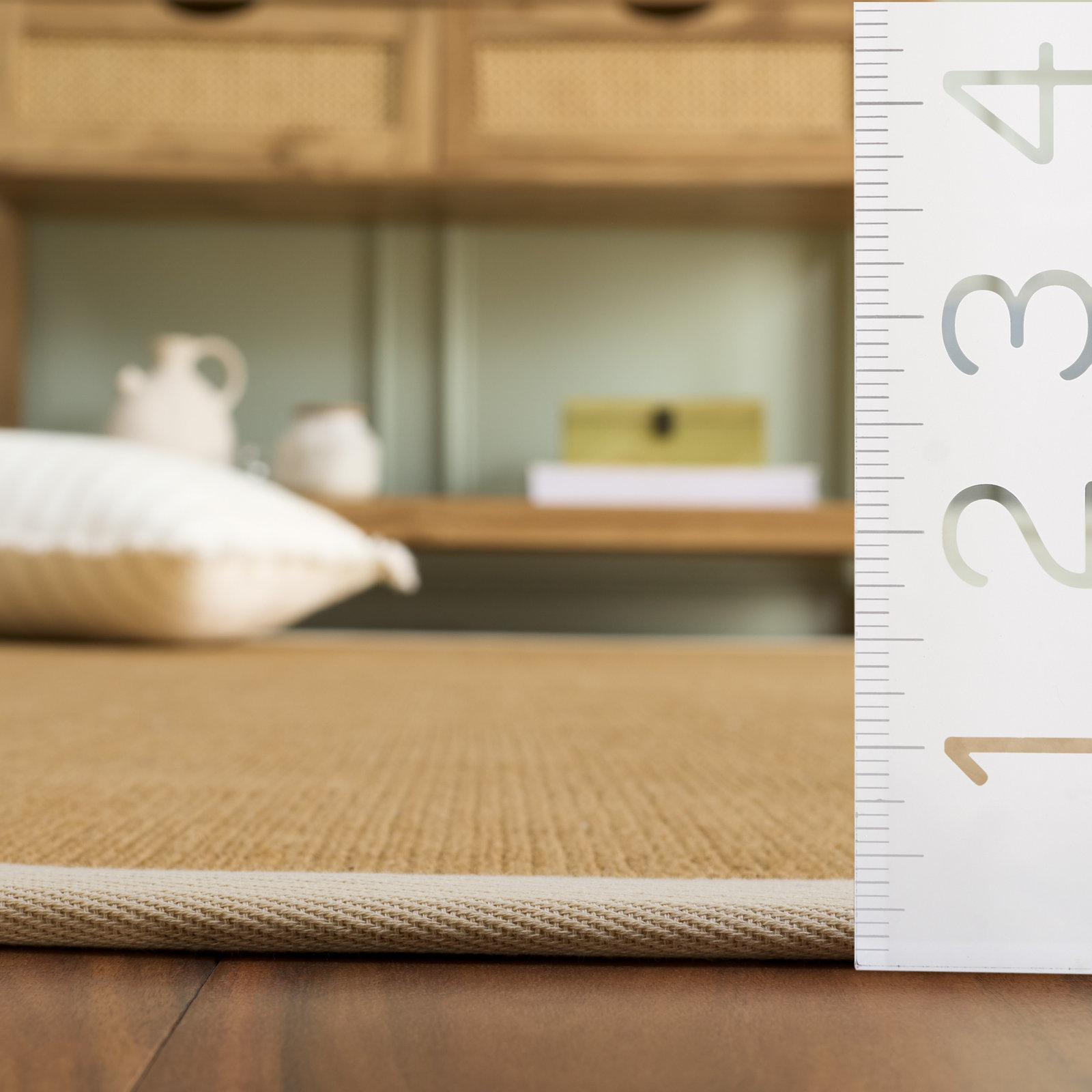 Flatweave Jute Rug, Square 6'