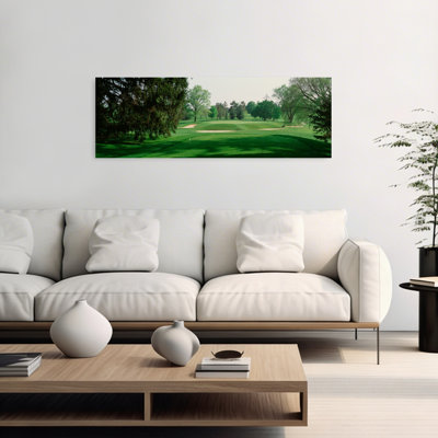 «Sand Trap at A Golf Course», Baltimore Country Club, Maryland, paysage contemporain abstrait nature tranquille