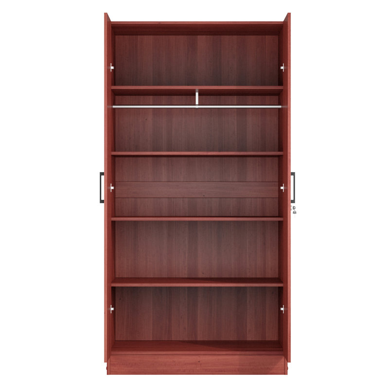 Armoire en bois manufacturé Schriver Harmony, Acajou