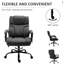 Grande et haute chaise de bureau ergonomique, capacité de charge maximale de 500 lb. Siège en lin, hauteur réglable, roues pivotantes, capacité de poids au design gris foncé. Ensemble de ressorts, pivotant, lin, confort