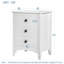 Mckown 45cm W Solid + Manufactured Wood Bedside Table-586959455