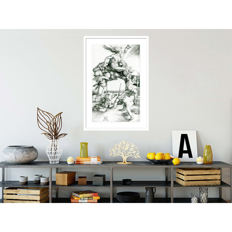 «Witch» (photo en noir et blanc) par Albrecht Dürer, impression giclée sur cadre, H 16,75 po x l 12,53 po
