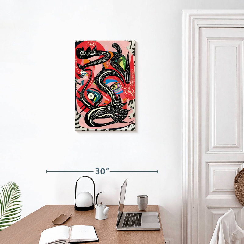 Kelan Graffiti Mystic Snake, 24" H x 16" W