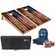 Tailgating Pros Solid Wood Foldable Cornhole Set with Carrying Case