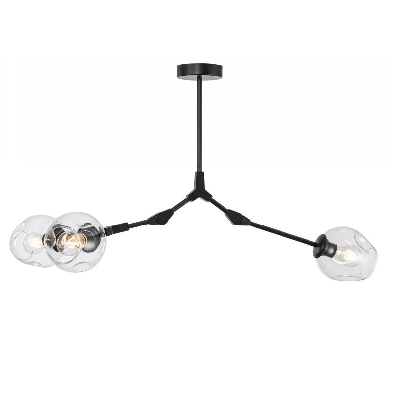 Lustre linéaire moderne Spoutnik 3 lumières Jameown