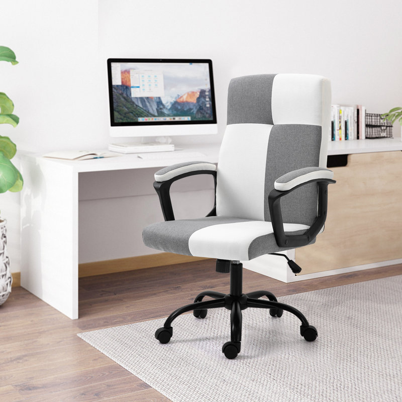 Fauteuil de conférence, Gris / blanc