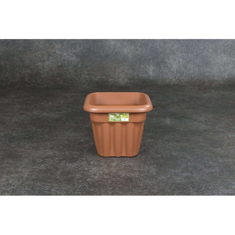 Wham Vista Square Planter, 20cm H x 25cm W x 25cm D, 3, Terracotta