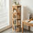 4-Tier Rotating Bookshelf with 360° Spinning Storage