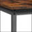 Bar Table Set, Square Bar Table with 2 Bar Chairs, Industrial Style Bar Chairs-1056684355