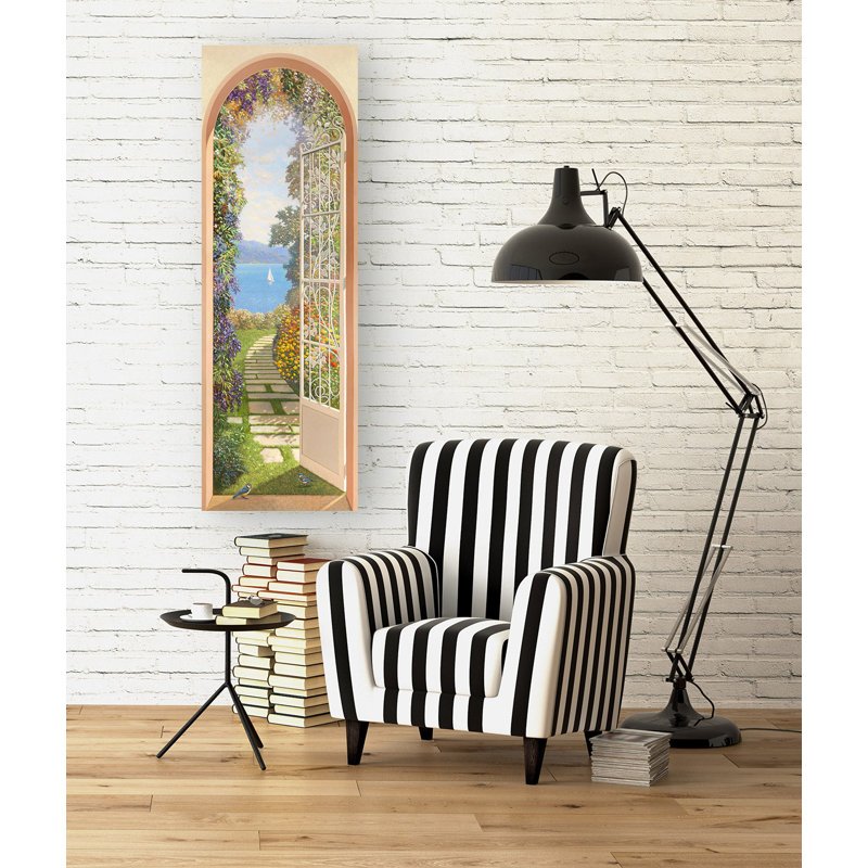Lake Garden 1 Piece Wrapped Canvas Painting, 100cm H x 35cm W x 4cm D