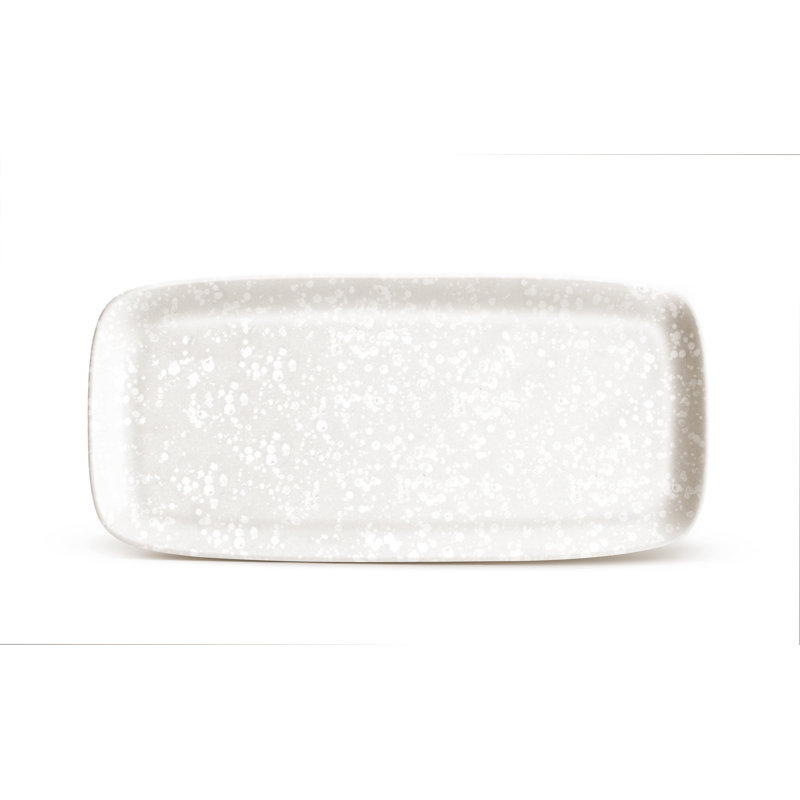 Alchimie White Platter, 17.5" L X 8" W