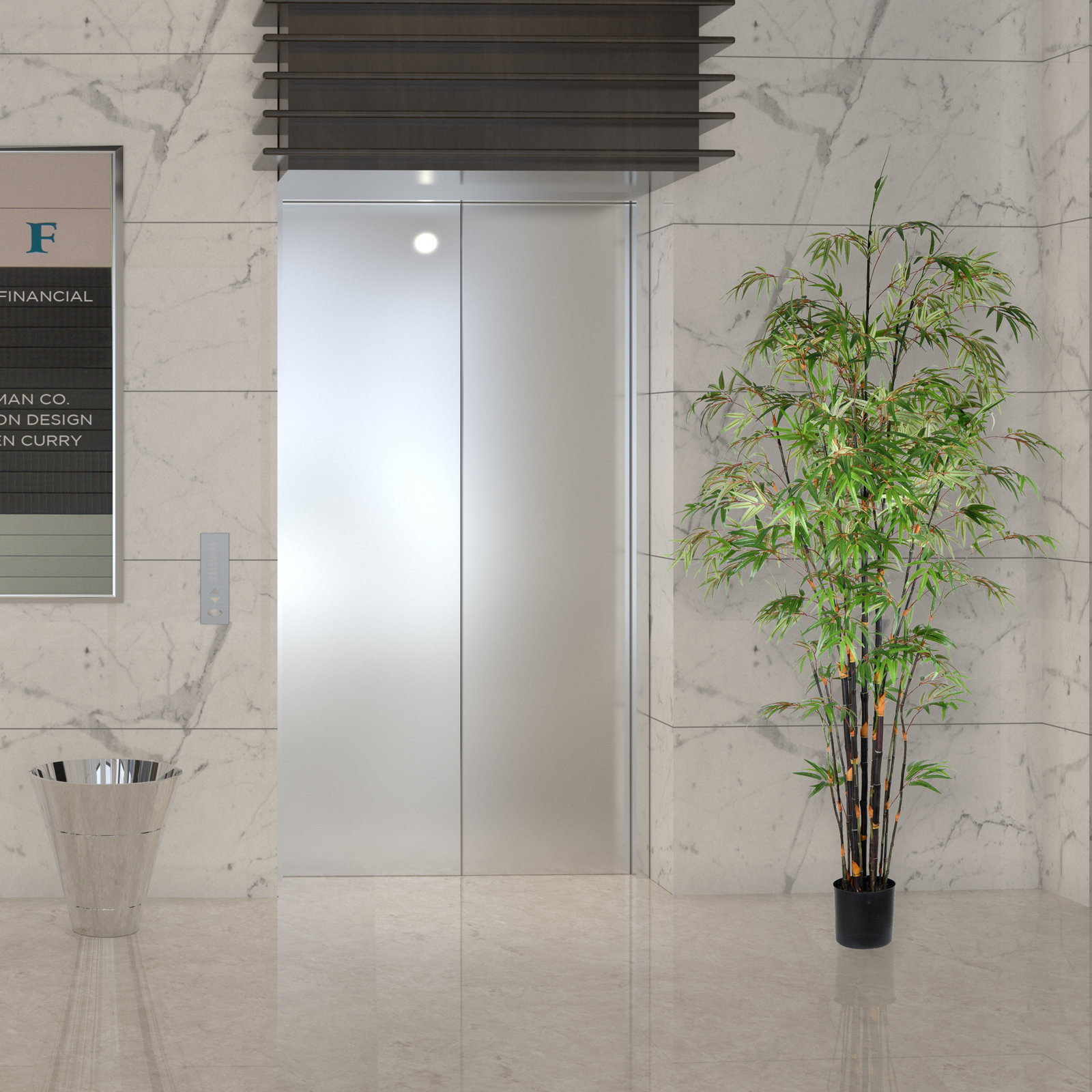 96" Bamboo Tree in Pot, 96" H x 32" W x 32" D