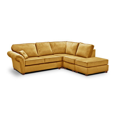 Lila 5 Seater Velvet Corner Sofa 