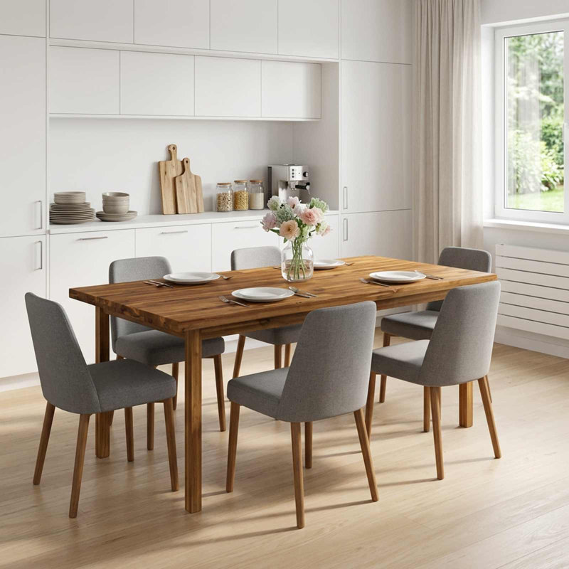 Solid Wood Table Top, 3cm H x 130cm W x 60cm D, Brown