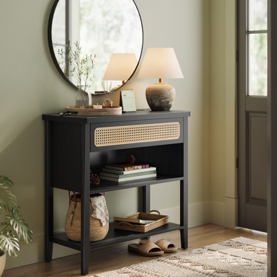 Aristeia Console Table with Drawer and Power Outlets