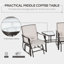 Chaise d'extérieur en acier Antwonn-205900401