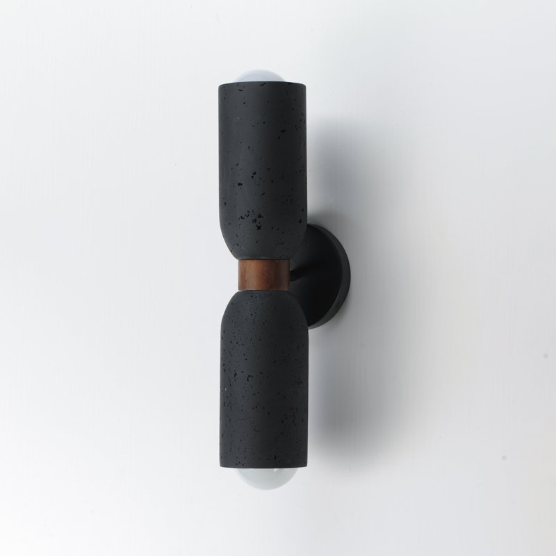 Pompeii-Wall Sconce, Lava / Black