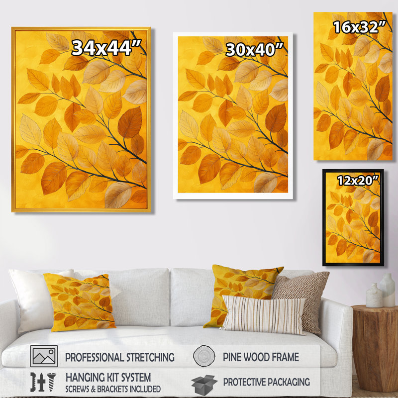 Jesse - Floral Canvas Wall Art, Noir, noir, noir, noir, H 20 po x l 12 po, Reproduction encadrée d'une seule photo