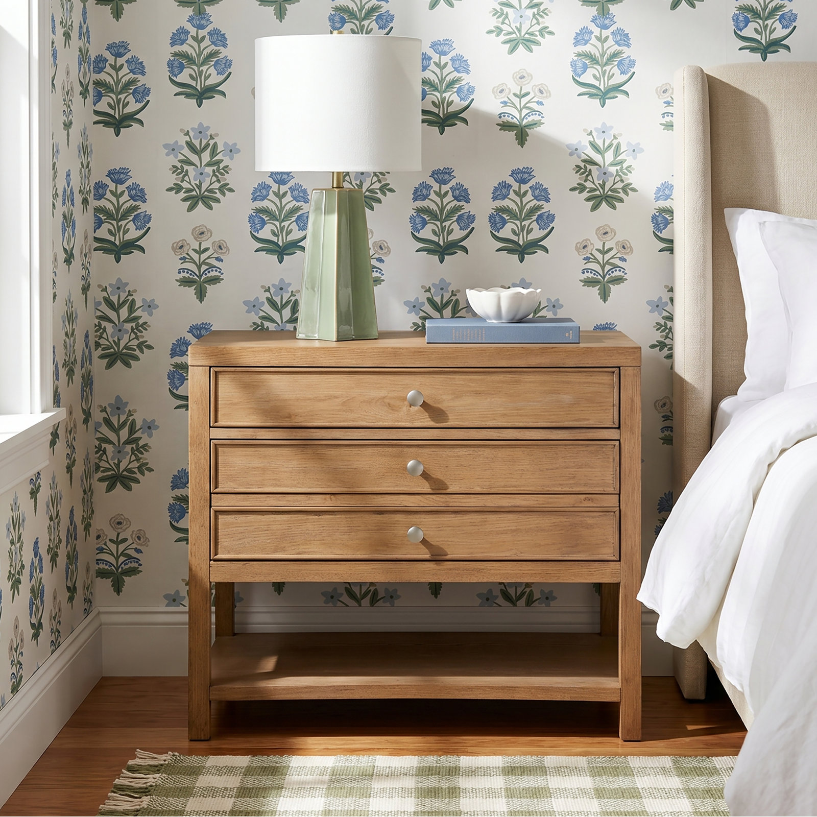 Rosalie 2 - Drawer Nightstand, Sand Dune
