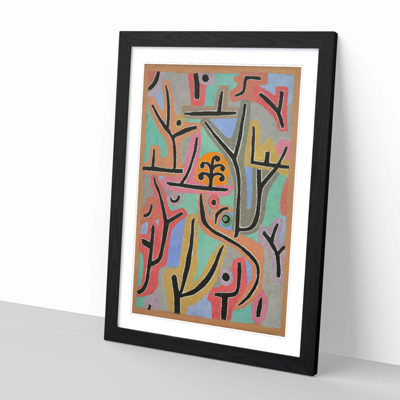 Paul Klee - Single Picture Frame Painting, Black