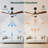 52 Inch Natural Wood Ceiling Fan With LED Light, Includes Remote Control-961219910