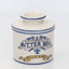 Butter Bell - The Original Butter Bell Crock, Art Nouveau, blanc avec bandes bleues
