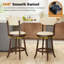 Ensemble de chaises hautes à hauteur de bar avec tabouret de bar haut pivotant avec siège et dossier rembourrés-758026004-758026005