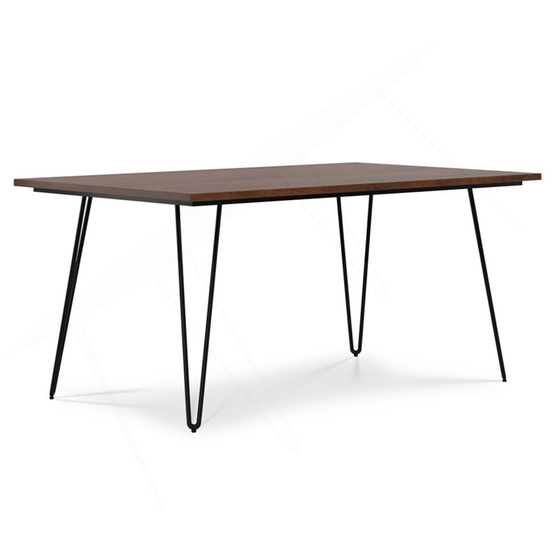 Hunter Dining Table In Umber Brown, Brown