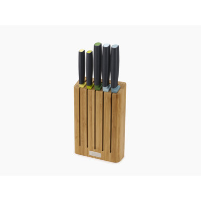 Elevate Bamboo 5-Piece Knife Block Set