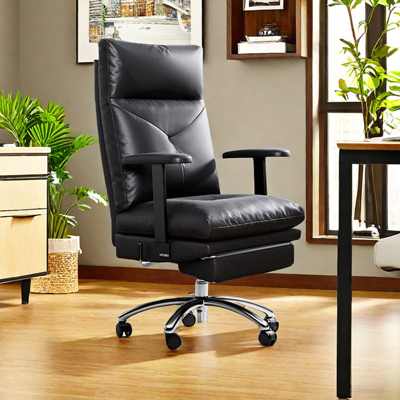 Ergonomic Adjustable High-Back Office Chair Task Chair with Headrest, Black