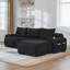 3 Seater Corduroy Sofa-1225257370