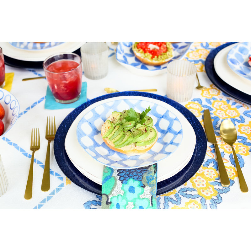Lastra Handmade Stoneware Appetizer Plate, White