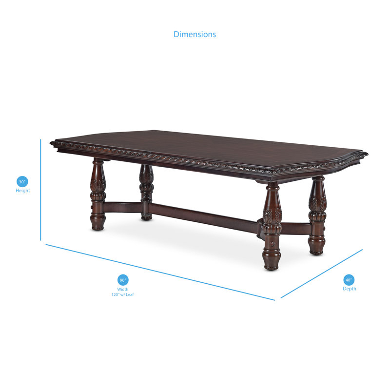 Audren Extendable Solid Wood Base Dining Table