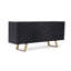 Buffet Cid Finn, 4 portes, or noir, 71 pouces