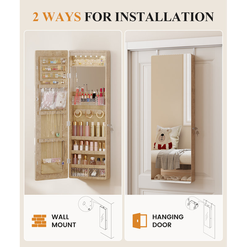 Jewelry Armoire, Oak