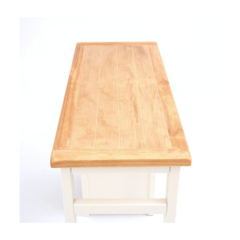Dressing Table, Waxed Pine, Antique Brass