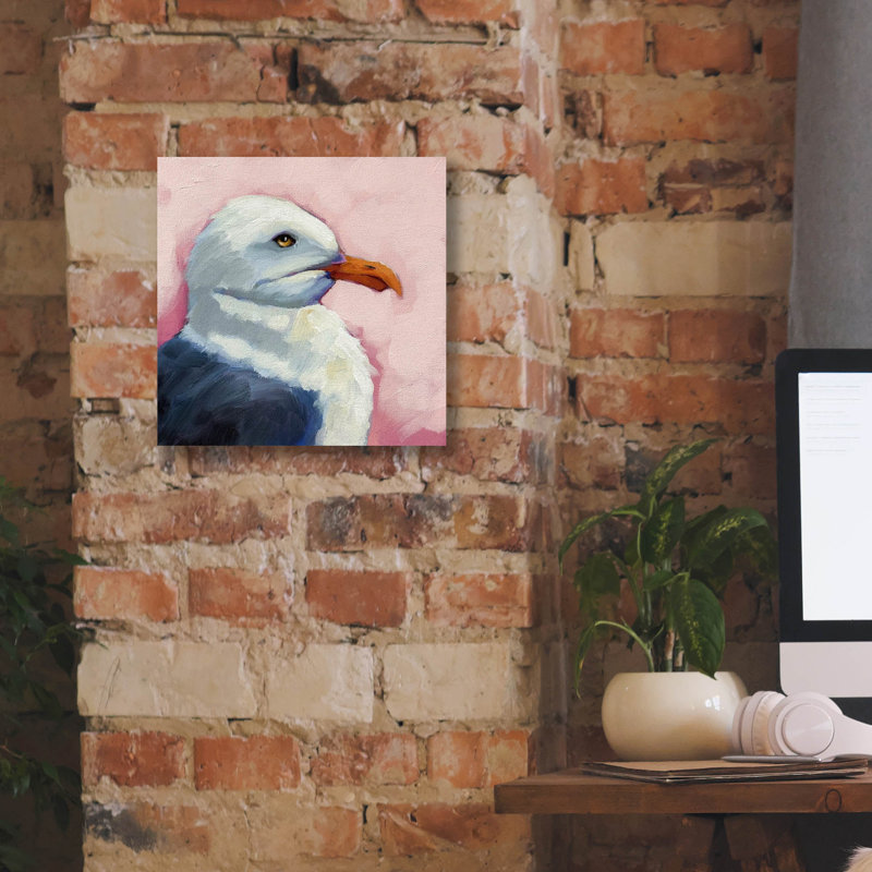  'Summer Seagull 1' by Lucia Stewart Canvas Wall Art, 12" x 12", 12" H x 12" W