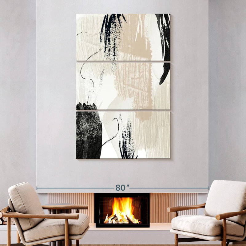 Avery Brush Strokes VIII, 74" H x 48" W