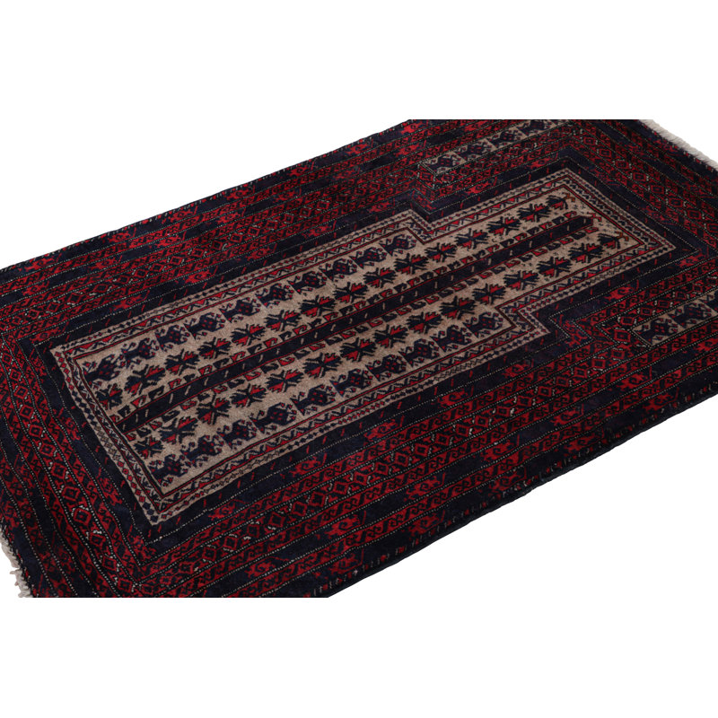 One-of-a-Kind 3'2"X4'7" Hand Knotted Area Rug