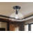 Martins Single Light Glass Semi Flush Mount-1912342236