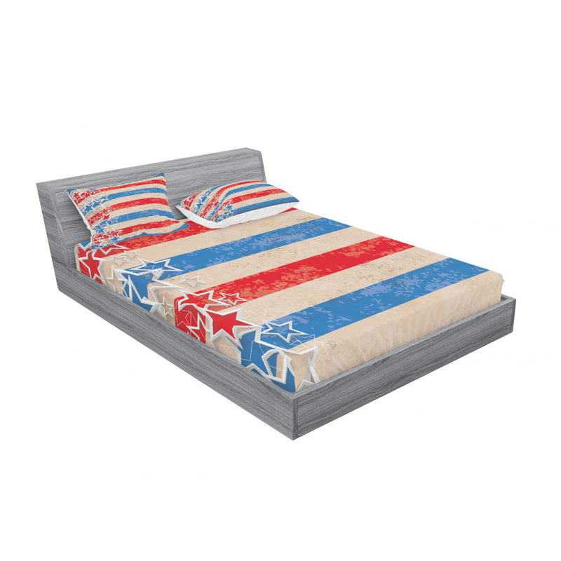 Microfiber Sheet Set, Queen Sheet Set with Fitted Sheet