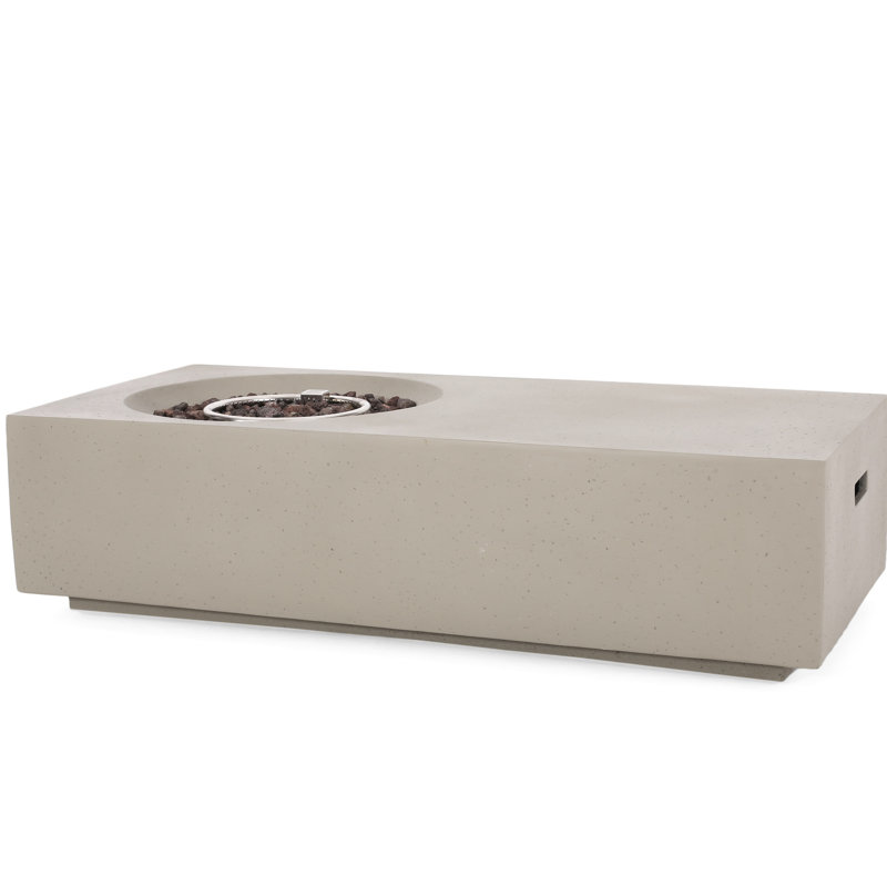 Modern Grey Magnesium Oxide Garden Fireplace - 50,000 Fire Pit, , Grey, Feature