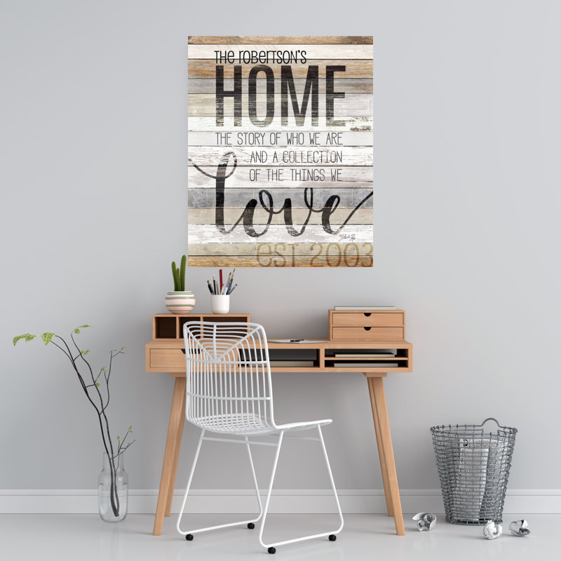 Décalcomanie murale personnalisée home story, Oui