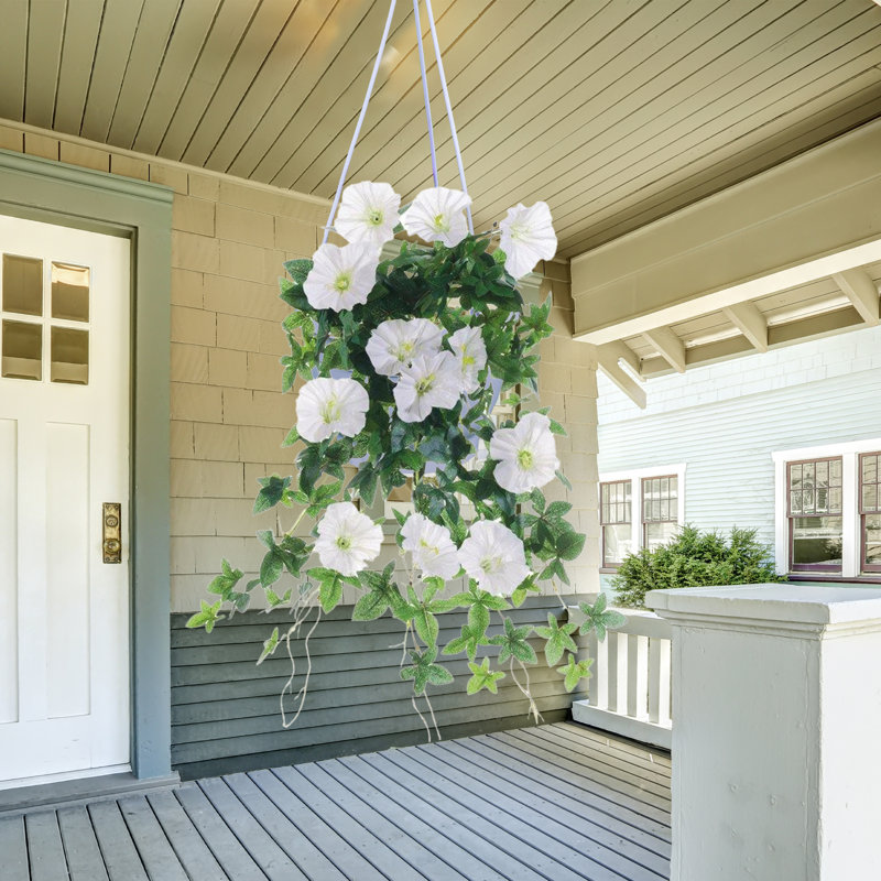 Buisson artificiel 20 po Morning Glory - crème