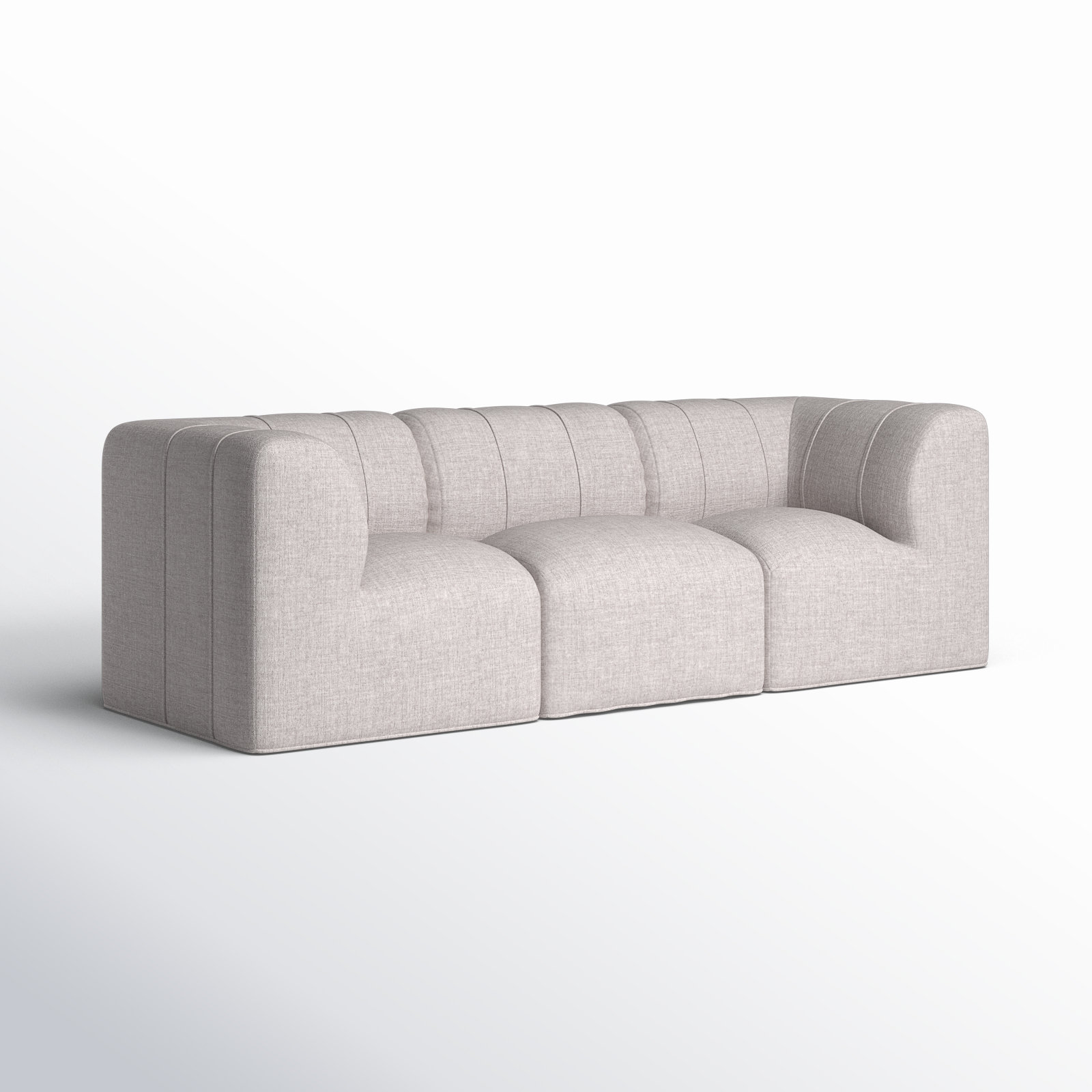 Praia 96" Sunbrella® Modular Outdoor Sofa, Cast Silver Sunbrella®