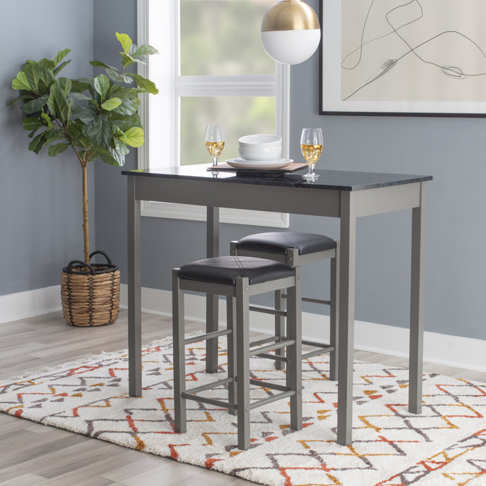Winston Porter Loria 3 - Piece Dining Set & Reviews | Wayfair